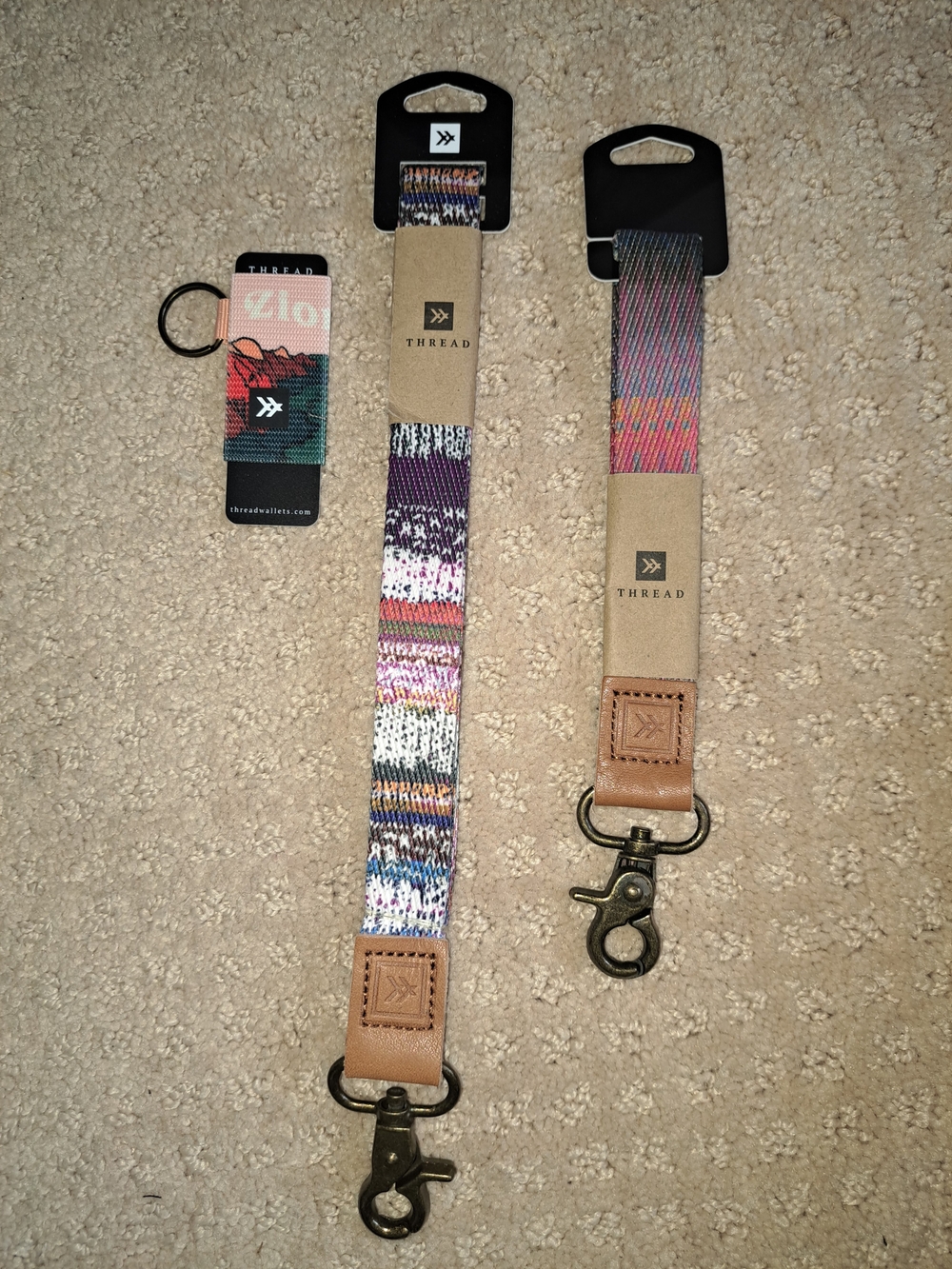 THREAD Multicolor Woven Lanyards and Keychain